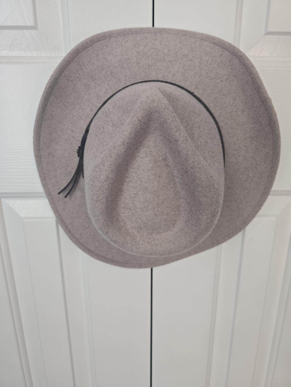 Cremieux Collection Fedora Hat Taupe Brown L/XL Wide Brim